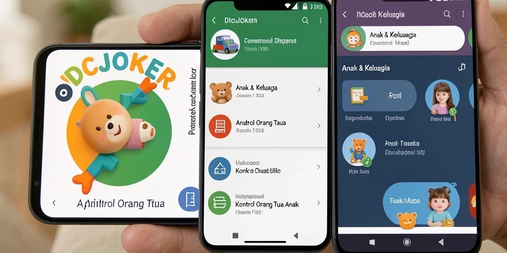 Tampilan antarmuka IDCJOKER untuk kontrol orang tua yang user-friendly.
