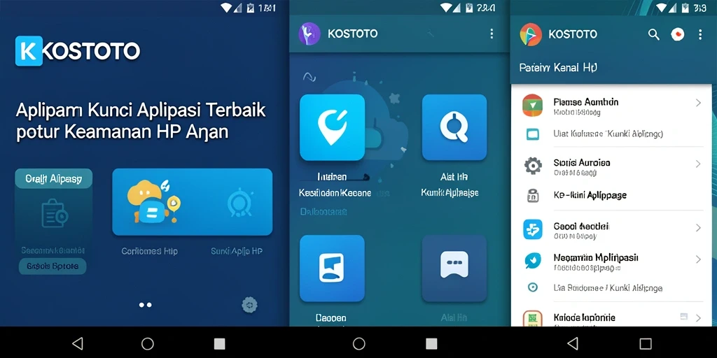 Tampilan antarmuka KOSTOTO yang sederhana dan fungsional.