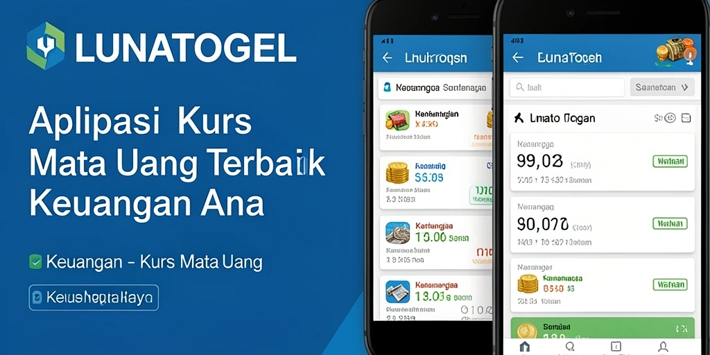 Antarmuka LUNATOGEL menampilkan grafik dan kurs mata uang terbaru.