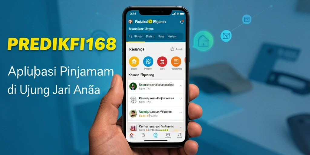 Antarmuka aplikasi PREDIKSI168 yang intuitif untuk pengajuan Pinjaman.
