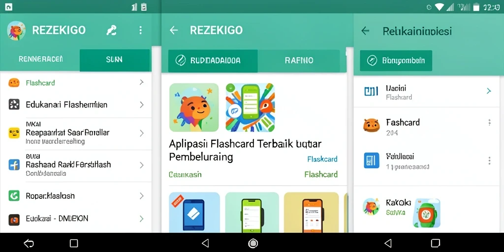 Tampilan antarmuka aplikasi REZEKIGO yang menarik dan interaktif.