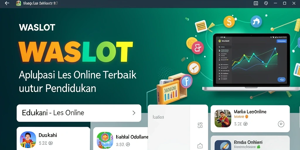 Antarmuka aplikasi Les Online WASLOT yang interaktif dan ramah pengguna.