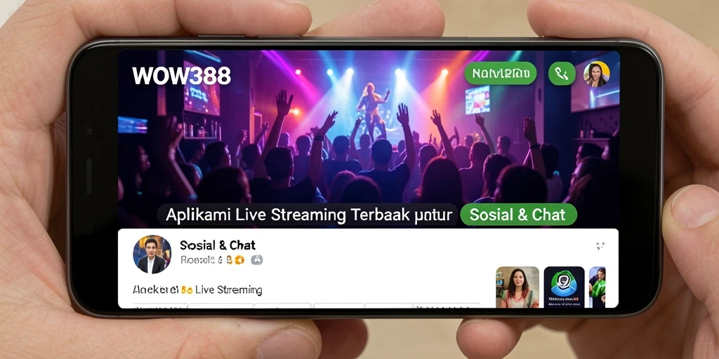 Tampilan antarmuka WOW388 yang sederhana dan menarik untuk live streaming.